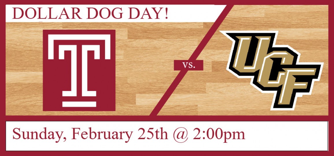 Temple Men's Basketball vs University of Central Florida: Dollar Dog Day! 