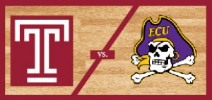 Temple Men's Basketball vs East Carolina University 