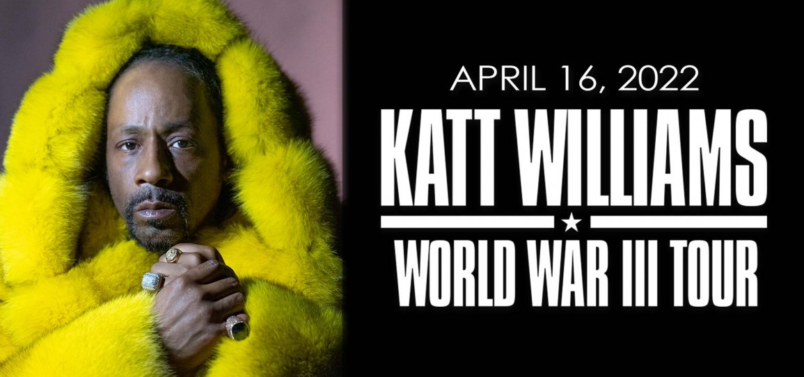 KATT WILLIAMS SET TO BRING HIS WORLD WAR III TOUR TO THE LIACOURAS CENTER ON APRIL 16