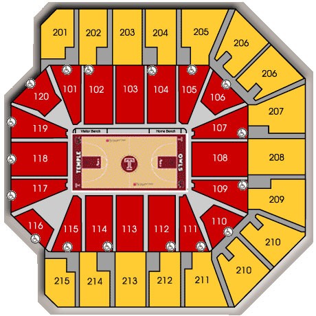 Tu Basketball Seating Chart